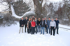 Gruppenbild Lehrkräfte im Schnee